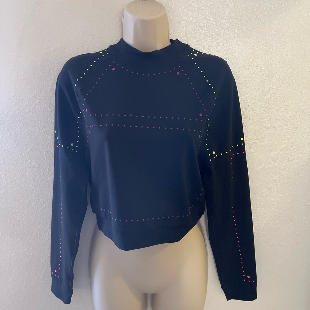 Nike Black Embellished Crop Hoodie
